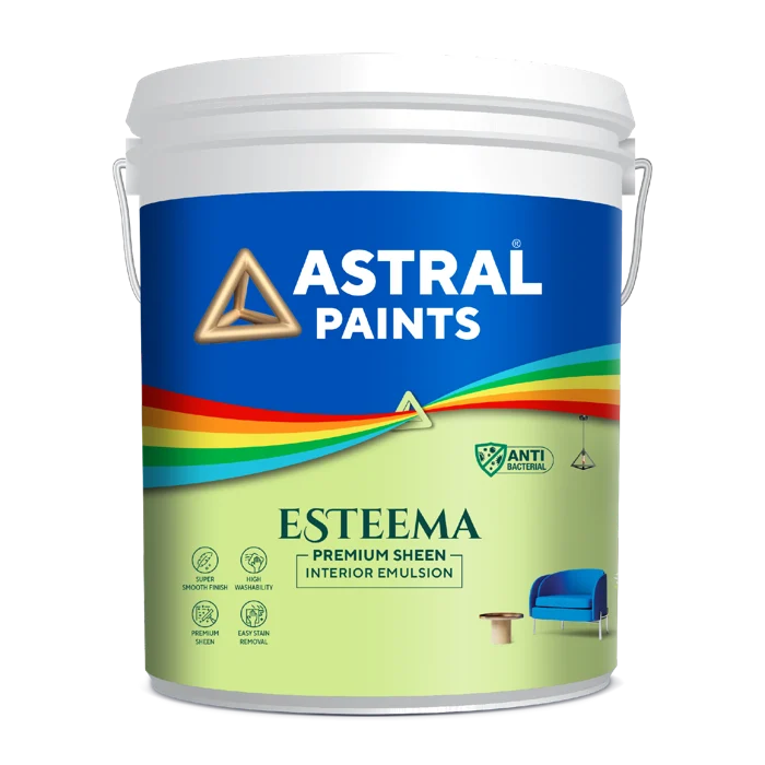 Esteema Premium Sheen Interior Emulsion official packaging