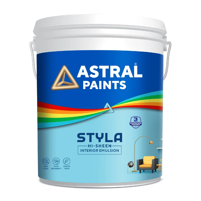 Styla Hi-Sheen Interior Emulsion official packaging