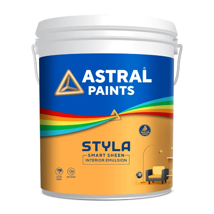 Styla Smart Sheen Interior Emulsion official packaging
